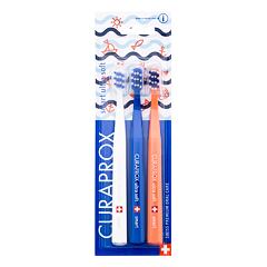 Klasický zubní kartáček Curaprox Smart Ultra Soft Trio Sailing Limited Edition 3 ks