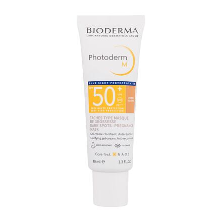 BIODERMA Photoderm M SPF50+ unisex tónující opalovací krém na obličej proti melasmě 40 ml odstín golden unisex