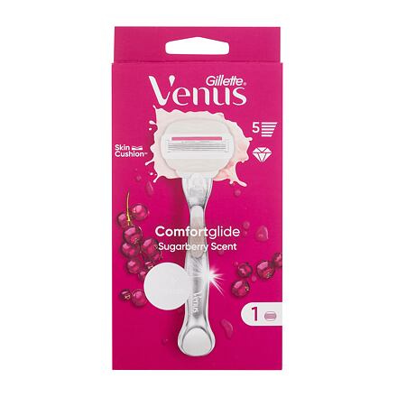 Gillette Venus ComfortGlide Sugarberry dámský holicí strojek s gelovými polštářky a sladkou ovocnou vůní pro ženy