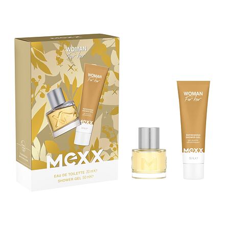 Mexx Woman dámská dárková sada toaletní voda 20 ml + sprchový gel 50ml pro ženy