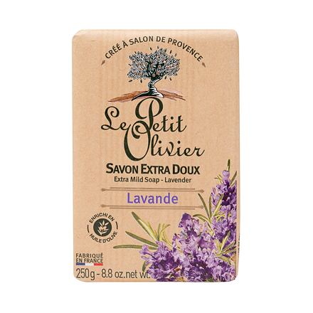 Le Petit Olivier Lavender Extra Mild Soap dámské přírodní tuhé mýdlo na ruce 250 g pro ženy