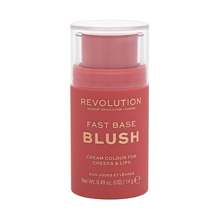 Makeup Revolution London Fast Base Blush dámská tvářenka v tyčince 14 g odstín bare