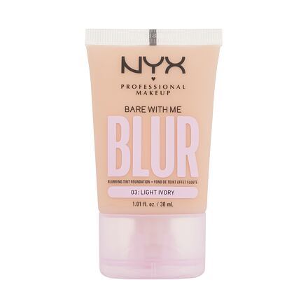 NYX Professional Makeup Bare With Me Blur Tint Foundation zmatňující make-up se středním krytím 30 ml odstín 03 light ivory