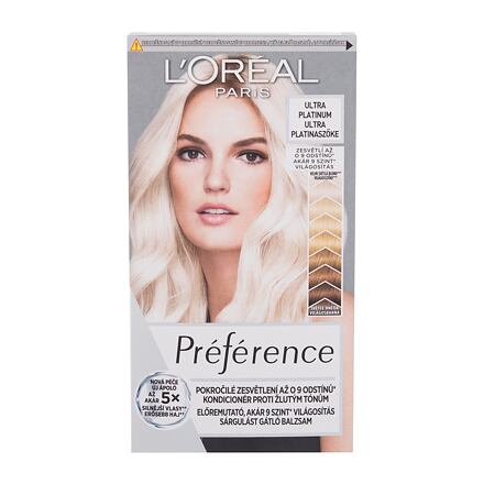 L'Oréal Paris Préférence Le Blonding dámská barva na vlasy na barvené vlasy 60 ml odstín blond pro ženy poškozená krabička