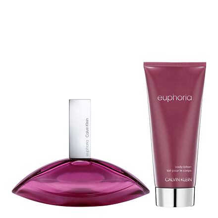 Calvin Klein Euphoria SET1 dámská dárková sada parfémovaná voda 100 ml + tělové mléko 100 ml pro ženy