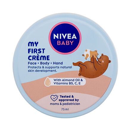 Nivea Baby My First Crème dětský ochranný a hydratující tělový krém 75 ml pro děti