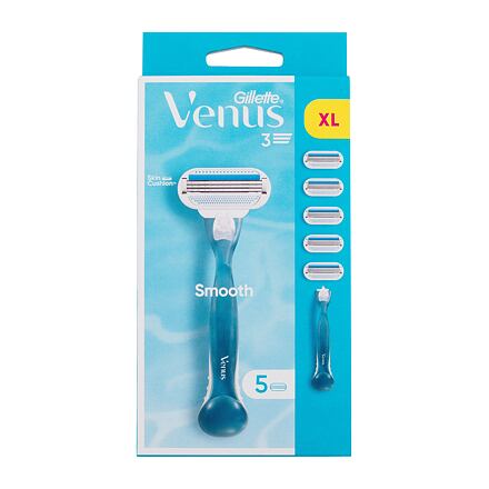 Gillette Venus Smooth dámský sada: holicí strojek 1 ks + náhradní hlavice 4 ks pro ženy