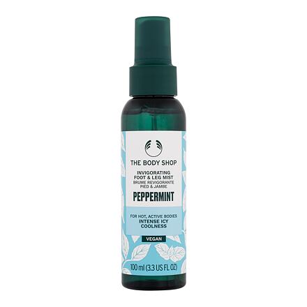 The Body Shop Peppermint Invigorating Foot & Leg Mist dámský chladící a povzbuzující sprej na nohy 100 ml