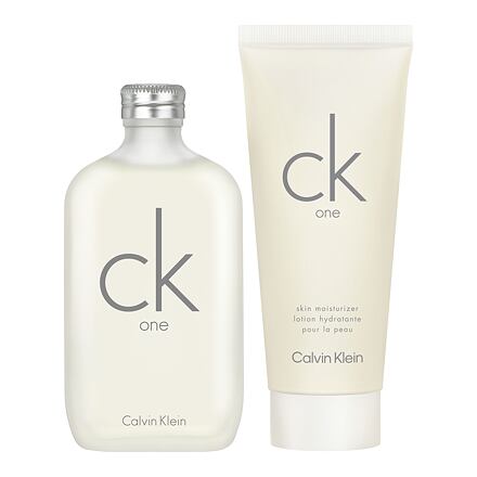 Calvin Klein CK One unisex dárková sada toaletní voda 200 ml + tělové mléko 200 ml unisex