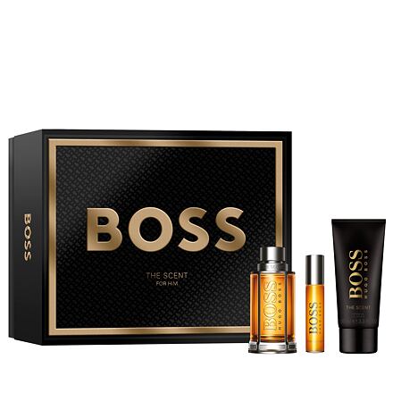 HUGO BOSS Boss The Scent SET1 pánská dárková sada toaletní voda 100 ml + toaletní voda 10 ml + sprchový gel 100 ml pro muže