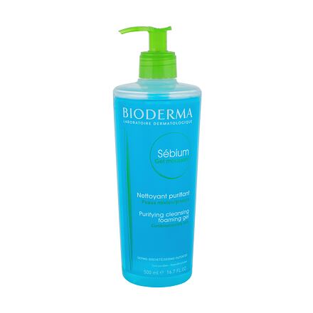 BIODERMA Sébium Gel Moussant With Pump dámský pěnivý čisticí gel pro mastnou a smíšenou pleť 500 ml pro ženy