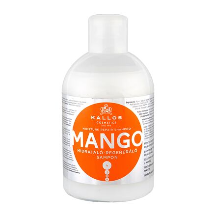 Kallos Cosmetics Mango dámský hydratační a regenerační šampon 1000 ml pro ženy