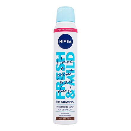 Nivea Fresh & Mild Dark Hair Tones dámský suchý šampon pro tmavé odstíny vlasů 200 ml pro ženy