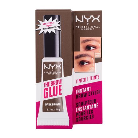 NYX Professional Makeup The Brow Glue Instant Brow Styler tónovací gel na obočí s extrémní fixací 5 g odstín hnědá