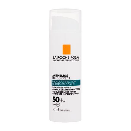 La Roche-Posay Anthelios Oil Correct Photocorrection Daily Gel-Cream SPF50+ unisex zmatňující opalovací gelový krém pro mastnou pleť 50 ml unisex