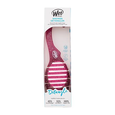 Wet Brush Shower Detangler dámský kartáč na vlasy do sprchy odstín pink glitter pro ženy