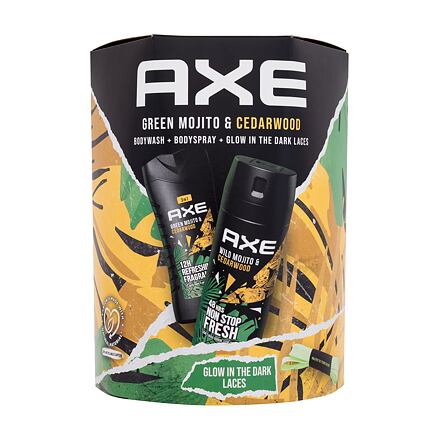 Axe Wild Mojito & Cedarwood pánský dárková sada deodorant 150 ml + sprchový gel 250 ml + fluoreskující tkaničky pro muže