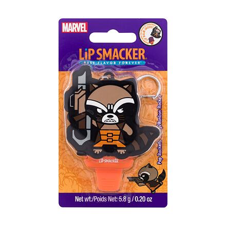 Lip Smacker Marvel Guardians of the Galaxy Rocket Keychain Lip Balm Pop Rockets Candy dětský balzám na rty na klíčence s bonbonovou příchutí 5.8 g