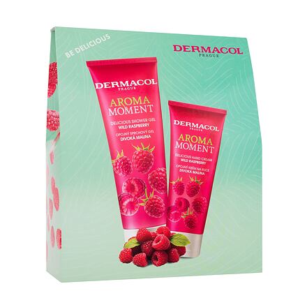 Dermacol Aroma Moment Wild Raspberry unisex dárková sada sprchový gel Wild Raspberry 250 ml + krém na ruce Wild Raspberry 100 ml unisex