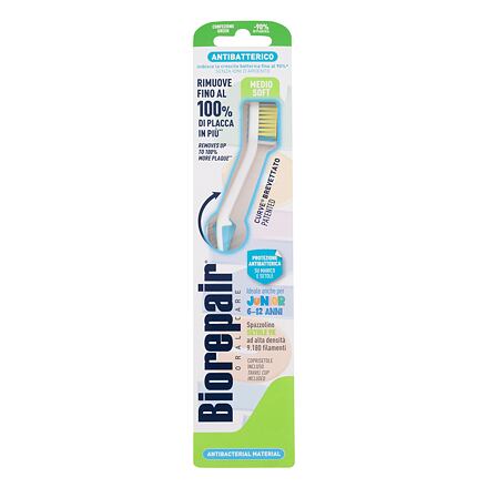 Biorepair Antibacterial Junior Toothbrush Medium Soft antibakteriální zubní kartáček pro děti 6-12 let poškozená krabička