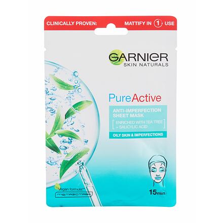 Garnier Pure Active Anti-Imperfection unisex plátýnková maska pro problematickou pleť unisex