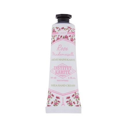 Institut Karité Light Hand Cream Rose Mademoiselle dámský lehký hydratační krém na ruce s vůní růží 30 ml pro ženy