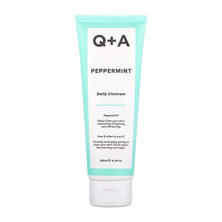 Q+A Peppermint Daily Cleanser dámský jemný čisticí gel s mátovým olejem pro každodenní použití 125 ml pro ženy