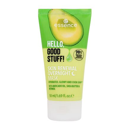 Essence Hello, Good Stuff! Skin Renewal Overnight Mask dámská hydratační a obnovující noční pleťová maska 50 ml pro ženy