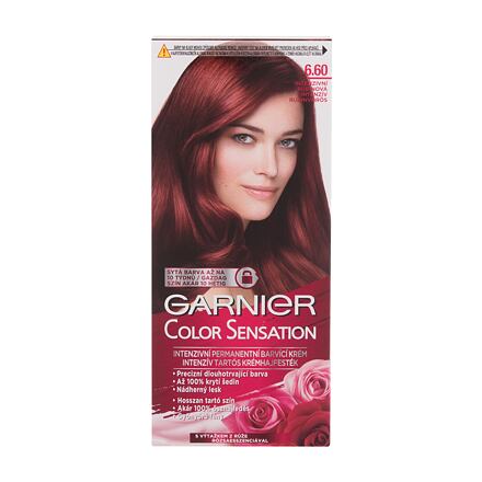 Garnier Color Sensation dámská permanentní barva na vlasy 40 ml odstín červená pro ženy poškozená krabička