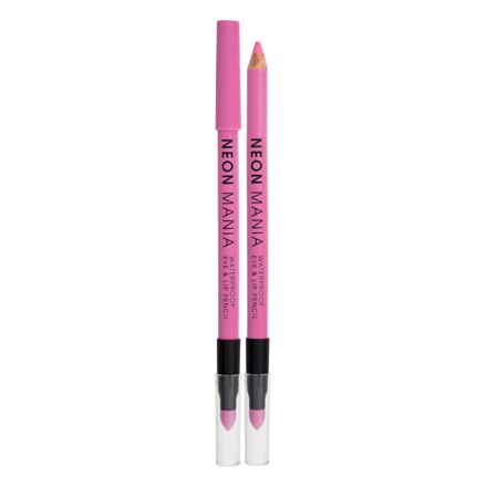 Dermacol Neon Mania Waterproof Eye & Lip Pencil dámská voděodolná tužka na oči a rty 1.1 g odstín růžová