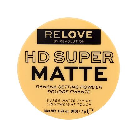 Revolution Relove HD Super Matte Banana Setting Powder zmatňující sypký pudr 7 g