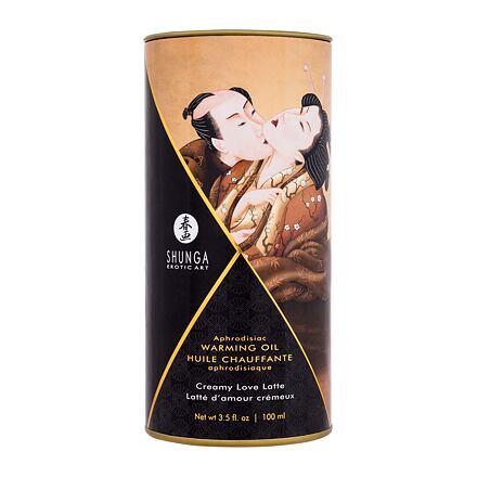 Shunga Aphrodisiac Warming Oil Creamy Love Latte afrodiziakální hřejivý olej s vůní kávy 100 ml unisex