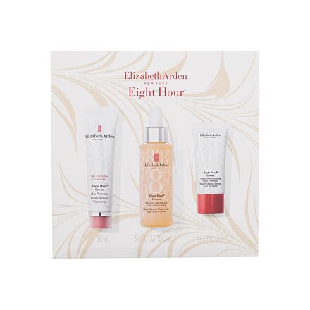 Elizabeth Arden Eight Hour Cream Holiday Miracle dámský dárková sada pleťový, tělový a vlasový olej Eight Hour Cream All-Over Miracle Oil 100 ml + pleťový a tělový balzám Eight Hour Cream Skin Protectant 50 ml + krém na ruce Eight Hour Cream Intensive Moi