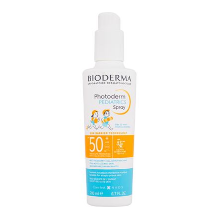 BIODERMA Photoderm Pediatrics Spray SPF50+ dětský voděodolný opalovací sprej s vysokou sluneční ochranou 200 ml