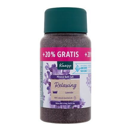 Kneipp Relaxing Mineral Bath Salt unisex relaxační koupelová sůl s vůní levandule 600 g unisex