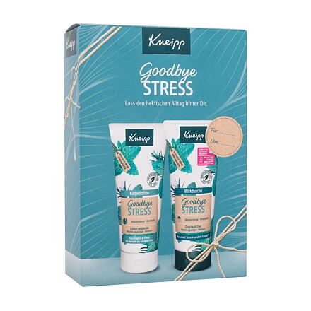 Kneipp Goodbye Stress unisex dárková sada sprchový gel Goodbye Stress 200 ml + tělové mléko Goodbye Stress 200 ml unisex