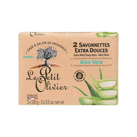 Le Petit Olivier Aloe Vera Extra Mild Soap dámské přírodní tuhá mýdla 200 g pro ženy