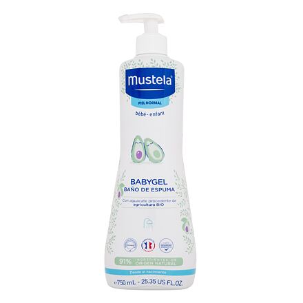Mustela Bébé Multi-Sensory Bubble Bath dětský jemný mycí gel pro miminka 750 ml pro děti