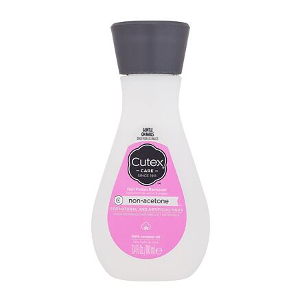 Cutex Non-Acetone Nail Polish Remover dámský bezacetonový odlakovač nehtů s kokosovým olejem 100 ml