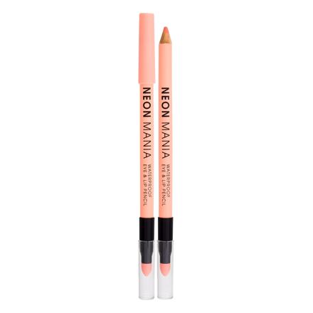 Dermacol Neon Mania Waterproof Eye & Lip Pencil dámská voděodolná tužka na oči a rty 1.1 g odstín oranžová