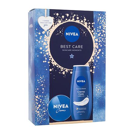 Nivea Best Care dámský dárková sada univerzální krém Creme 75 ml + sprchový gel Creme Care 250 ml pro ženy