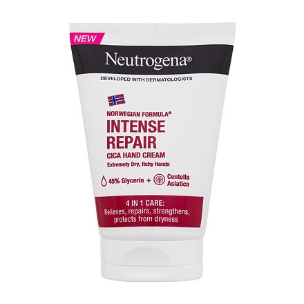 Neutrogena Norwegian Formula Intense Repair Cica Hand Cream unisex krém na ruce pro zklidnění velmi suché a svědivé pokožky 50 ml unisex