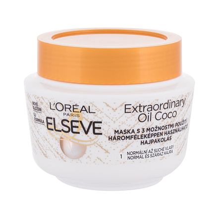 L'Oréal Paris Elseve Extraordinary Oil Coconut Hair Mask dámská maska na vlasy pro normální a suché vlasy 300 ml pro ženy