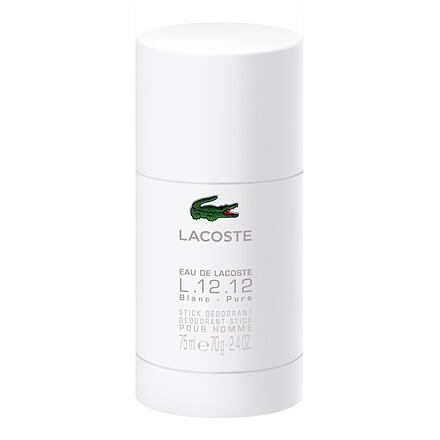 Lacoste L.12.12 Blanc pánský deostick bez obsahu hliníku 75 ml pro muže