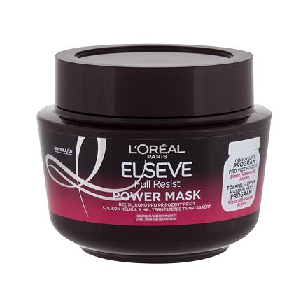 L'Oréal Paris Elseve Full Resist Power Mask dámská vyživující maska pro slabé a řídnoucí vlasy 300 ml pro ženy