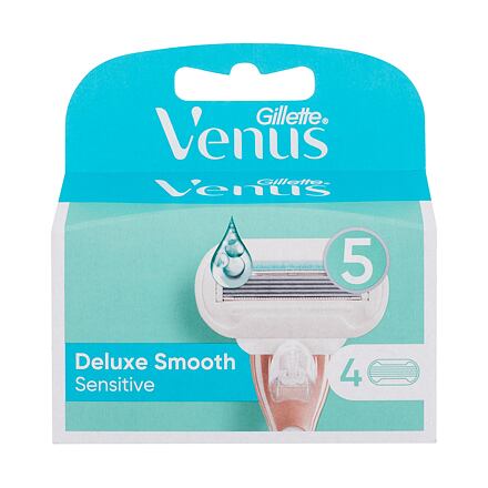 Gillette Venus Deluxe Smooth Sensitive dámský náhradní břit 4 ks pro ženy