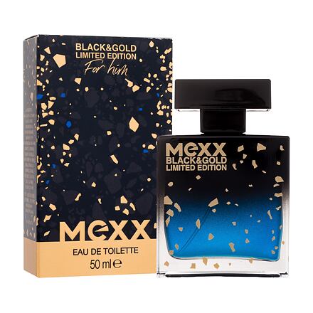 Mexx Black & Gold Limited Edition pánská toaletní voda 50 ml pro muže