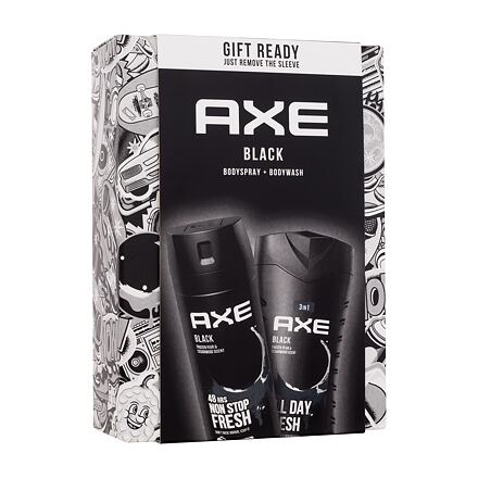 Axe Black pánský dárková sada sprchový gel 250 ml + deodorant 150 ml pro muže