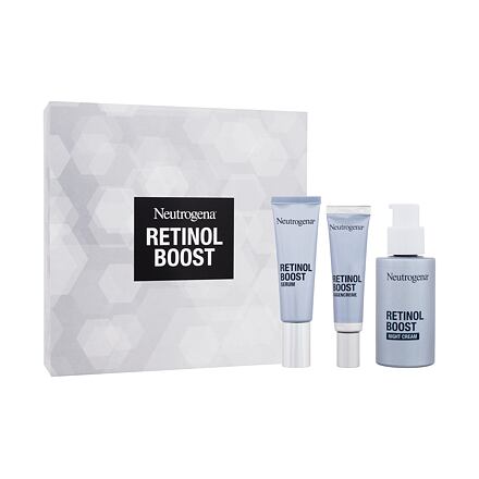 Neutrogena Retinol Boost unisex dárková sada noční pleťový krém Retinol Boost Night Cream 50 ml + denní pleťové sérum Retinol Boost Serum 30 ml + oční krém Retinol Boost Eye Cream 15 ml unisex