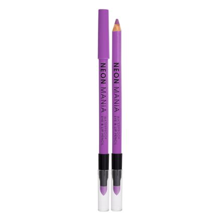 Dermacol Neon Mania Waterproof Eye & Lip Pencil dámská voděodolná tužka na oči a rty 1.1 g odstín fialová